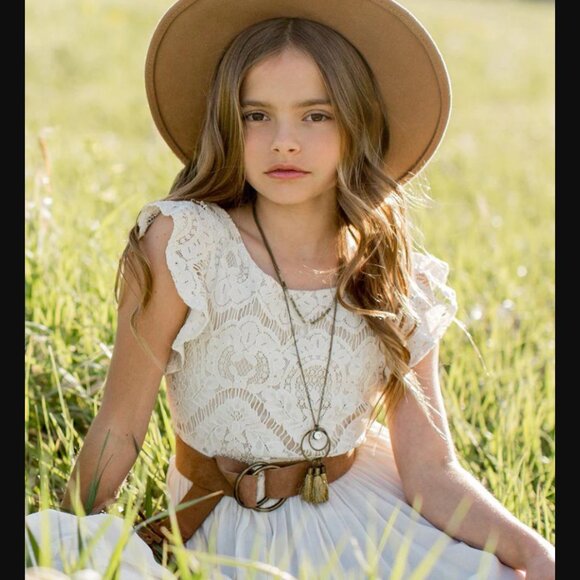 Joyfolie Macy Dress in Cream, Girls 5 - Picture 4 of 9